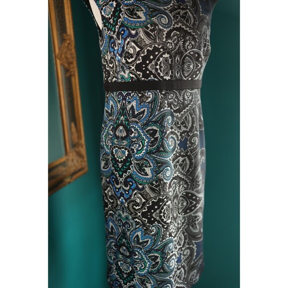 Chicos Dress Womens Colorful Paisley Lined Sleeveless A Line Sheath Size 0 - Picture 6 of 11